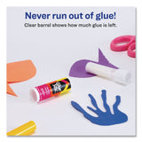 Avery® Permanent Glue Stic, 0.26 oz, Applies White, Dries Clear, 3/Pack (AVE00166PK) Pack of 3