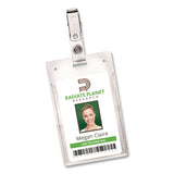 Avery® Heavy-Duty Badge Holders, Vertical, 2.25 x 3.5 Holder, Clear, 50/Box (AVE2920) Box of 50