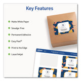 Avery® Rectangular Labels with Sure Feed Technology, Inkjet/Laser, 2 x 3, Matte White, 8 Labels/Sheet, 25 Sheets/Pack (AVE05619) Pack of 200