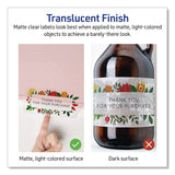 Avery® Matte Clear Address Labels with Sure Feed Technology, Inkjet/Laser, 1.33 x 4, 14/Sheet, 10 Sheets/Pack (AVE08124) Pack of 140