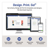 Avery® Waterproof Film Address Labels with Sure Feed Technology. Laser, 1 x 2.63, White, 30/Sheet, 10 Sheets/Pack (AVE15509) Pack of 300