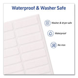 Avery® No-Iron Fabric Labels, Handwrite Only, 0.5 x 1.75, White, 18/Sheet, 10 Sheets/Pack (AVE40721) Pack of 180