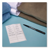 Avery® No-Iron Fabric Labels, Handwrite Only, 0.5 x 1.75, White, 18/Sheet, 10 Sheets/Pack (AVE40721) Pack of 180