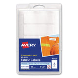 Avery® No-Iron Fabric Labels, Handwrite Only, 1 x 3, White, 5/Sheet, 10 Sheets/Pack (AVE40725) Pack of 50