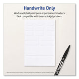 Avery® No-Iron Fabric Labels, Handwrite Only, Assorted Shapes and Sizes, White, 15/Sheet, 10 Sheets/Pack (AVE40726) Pack of 150