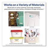 Avery® No-Iron Fabric Labels, Pastel Borders, Handwrite Only, 0.75 x 1.75, White, 12/Sheet, 2 Sheets/Pack (AVE40775) Pack of 24