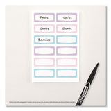 Avery® No-Iron Fabric Labels, Pastel Borders, Handwrite Only, 0.75 x 1.75, White, 12/Sheet, 2 Sheets/Pack (AVE40775) Pack of 24