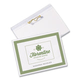 Avery® Pin-Style Badge Holder with Laser/Inkjet Insert, Top Load, 3.5 x 2.25, White, 24/Pack (AVE74652PK) Pack of 24