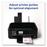 Avery® Pin-Style Badge Holder with Laser/Inkjet Insert, Top Load, 3.5 x 2.25, White, 24/Pack (AVE74652PK) Pack of 24