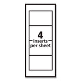 Avery® Pin-Style Badge Holder with Laser/Inkjet Insert, Top Load, 3.5 x 2.25, White, 24/Pack (AVE74652PK) Pack of 24