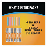BIC® Break Resistant Lead Refills, 0.7 mm, HB, Black, 6 Leads/Tube, 6 Tubes/Pack (BICLMV7PR42AST) Pack of 36