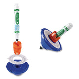 Crayola® Colourwhirls Toy with (1) Rip-Cord Spinner and (1) Ultra-Clean Washable Marker, Ages 6 and Up, 4 Pieces (CYO747645) Each