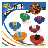 Crayola® Colourwhirls Toy with (3) Rip-Cord Spinners and (3) Ultra-Clean Washable Markers, Ages 6 and Up, 12 Pieces (CYO747647) Pack of 3