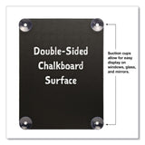 Excello Global Products® Window Chalkboard, Black Surface, 10.5 x 14 (EXOEGPHD0513S) Each