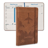 Global Printed Products Travel Planner, Three Two Week Trips: 14 Subsections/Trip, Tropical Flight Artwork, 7 x 5, Distressed Brown Cover, Undated (GPUGPP0119A) Each