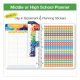 Global Printed Products Rainbow Silhouette Middle/High School Student Planner, 11-Months: Seven-Subject Day, Multicolor Cover, 11 x 8.5, 2025 to 2026 (GPUNAD26SM85111) Each