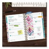 Global Printed Products Boho Ikat Academic Year Weekly/Monthly Planner, Floral Artwork, 8 x 5.5, Multicolor Cover, 14-Month: June 2025 to July 2026 (GPUNAD265883) Each