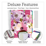 Global Printed Products Deluxe Spring Floral Undated Weekly/Monthly Teacher's Lesson Planner, 7 Classes, Multicolor Cover, 11 x 8.5, 52-Week Span (GPUNADUNDTP30) Each