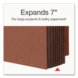Pendaflex® End Tab File Pocket, 7" Expansion, Letter Size, Brown, 5/Box (PFX63770P) Box of 5