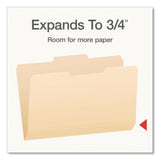Pendaflex® Manila File Folders, 1/3-Cut Tabs: Center Position, Legal Size, 0.75" Expansion, Manila, 100/Box (PFX753132) Box of 100