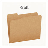 Pendaflex® Kraft File Folders, 1/3-Cut Tabs: Assorted, Letter Size, 0.75" Expansion, Kraft, 50/Box (PFX1007030) Box of 50