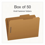 Pendaflex® Kraft Fastener Folders, 2/5-Cut Tab: Right of Center, Expands 0.75", 2 Fasteners, Legal Size, Kraft, 50/Box (PFX1007044) Box of 50