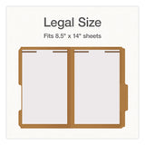 Pendaflex® Kraft Fastener Folders, 2/5-Cut Tab: Right of Center, Expands 0.75", 2 Fasteners, Legal Size, Kraft, 50/Box (PFX1007044) Box of 50