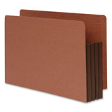 Pendaflex® End Tab File Pocket, Dark Brown Gusset, 3.5" Expansion, Legal Size, Brown/Dark Brown, 10/Box (PFX1007049) Box of 10