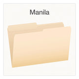 Pendaflex® Manila File Folders, 1/2-Cut Tabs: Assorted, Legal Size, 0.75" Expansion, Manila, 100/Box (PFX1007052) Box of 100