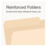 Pendaflex® Manila File Folders, 1/2-Cut Tabs: Assorted, Legal Size, 0.75" Expansion, Manila, 100/Box (PFX1007052) Box of 100