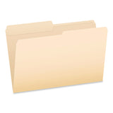Pendaflex® Manila File Folders, 1/2-Cut Tabs: Assorted, Legal Size, 0.75" Expansion, Manila, 100/Box (PFX1007052) Box of 100
