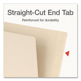 Pendaflex® Manila End Tab Folders, Straight Tabs, Letter Size, 0.75" Expansion, Manila, 50/Box (PFX1007069) Box of 50