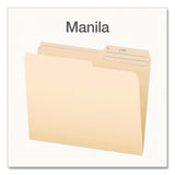 Pendaflex® Manila File Folders, 2/5-Cut Tabs: Right, Letter Size, 0.75" Expansion, Manila, 100/Box (PFX1007078) Box of 100