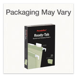 Pendaflex® Ready-Tab Reinforced Hanging File Folders, Letter Size, 1/3-Cut Tabs, Sage Green, 20/Box (PFX1009463) Box of 20