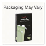 Pendaflex® Ready-Tab Reinforced Hanging File Folders, Legal Size, 1/6-Cut Tabs, Sage Green, 20/Box (PFX1009464) Box of 20