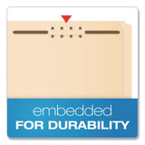 Pendaflex® Manila Fastener Folders, Reinforced Straight Tab, 2 Fasteners, Legal Size, Manila, 50/Box (PFXFM312EE) Box of 50