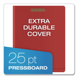 Pendaflex® Heavy-Duty Pressboard End Tab Classification Folders, Expands 2.5", 2 Dividers, 6 Fasteners, Letter Size, Red, 10/Box (PFXH1250R) Box of 10