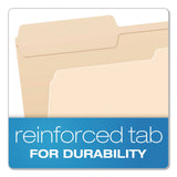Pendaflex® Reinforced Top File Folders, 1/3-Cut Tabs: Assorted Positions, Legal Size, Manila, 100/Box (PFXR75313) Box of 100