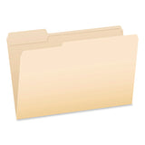 Pendaflex® Reinforced Top File Folders, 1/3-Cut Tabs: Assorted Positions, Legal Size, Manila, 100/Box (PFXR75313) Box of 100
