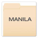 Pendaflex® Reinforced Top File Folders, 1/3-Cut Tabs: Left Position, Letter Size, Manila, 100/Box (PFXR752131) Box of 100