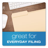 Pendaflex® Reinforced Top File Folders, 1/3-Cut Tabs: Left Position, Letter Size, Manila, 100/Box (PFXR752131) Box of 100