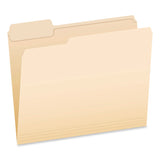 Pendaflex® Reinforced Top File Folders, 1/3-Cut Tabs: Left Position, Letter Size, Manila, 100/Box (PFXR752131) Box of 100