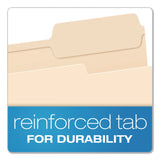 Pendaflex® Reinforced Top Tab Manila File Folders, 1/3-Cut Tabs: Right Position, Letter Size, Manila, 100/Box (PFXR752133) Box of 100