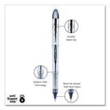 uniball® VISION ELITE BLX Series Rollerball Pen, Stick, Bold 0.8 mm, Blue-Infused Black Ink, White/Blue/Clear Barrel, Dozen (UBC61232DZ) 1 Dozen