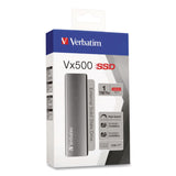 Verbatim® Vx500 External Solid State Drive, 1 TB, USB 3.2 Gen 2, Space Gray (VER47444) Each
