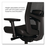 Workplace2.0™ 500 Series Vinyl and Mesh Task Chair, Supports Up to 300 lbs, 17.8" to 22.8" Seat Height, Black Seat, Black Back, Black Base (WLB51974) Each