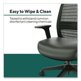 Workplace2.0™ Health Bedford Polyurethane Nylon Task Chair, Supports Up to 275 lbs, 18" to 21.6" Seat Height, Black Seat/Back/Base (WLBWP62574) Each