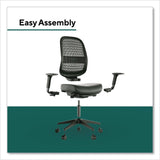 Workplace2.0™ Health Bedford Polyurethane Nylon Task Chair, Supports Up to 275 lbs, 18" to 21.6" Seat Height, Black Seat/Back/Base (WLBWP62574) Each