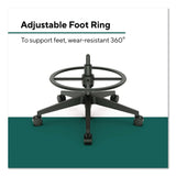 Workplace2.0™ Health Bedford Drafting Stool, Supports Up to 275 lb, 26.5x 33.6 Seat Height, Black Seat, Black Back, Black Base (WLBWP62575) Each