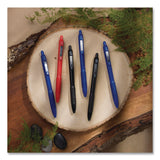 Zebra® Z-Grip Recycled Retractable Ballpoint Pen, Medium 0.7 mm, Black Ink, Black Barrel, Dozen (ZEB20710) 1 Dozen